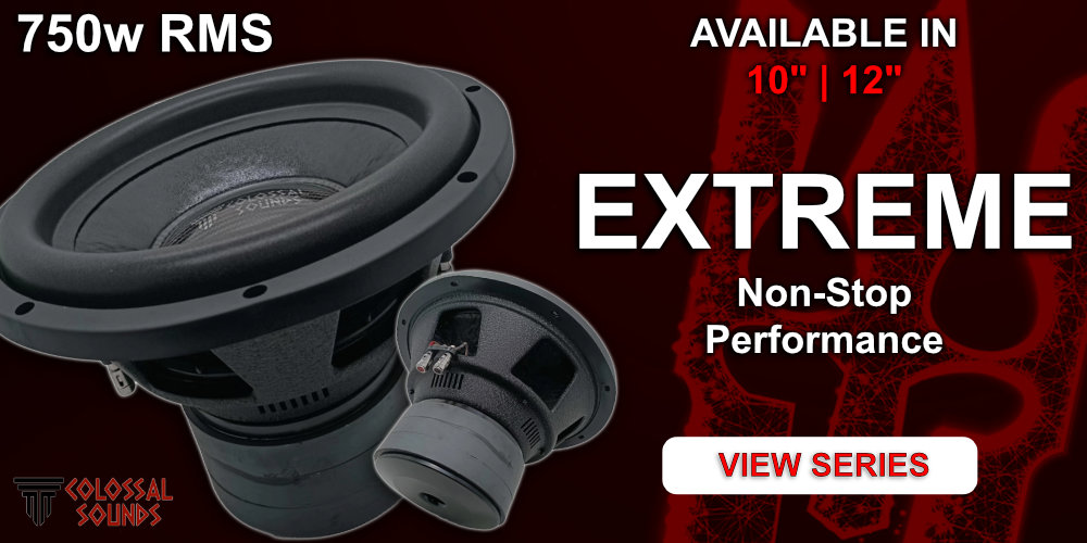 Extreme Series subwoofers - 750w RMS